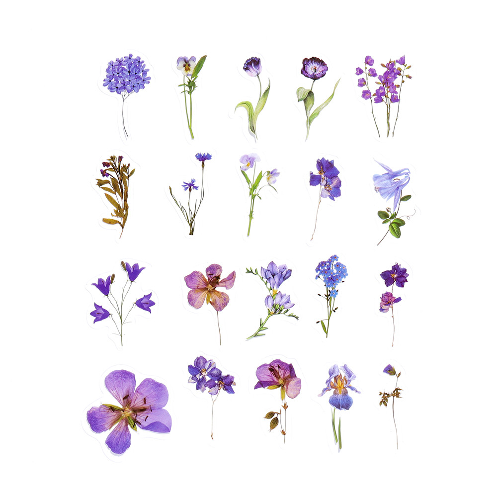 

40Pcs/Bag Plant Flower Decorative PVC Sticker Epoxy Resin Crafts Fillers Material For DIY Epoxy Resin Molds Book Decor