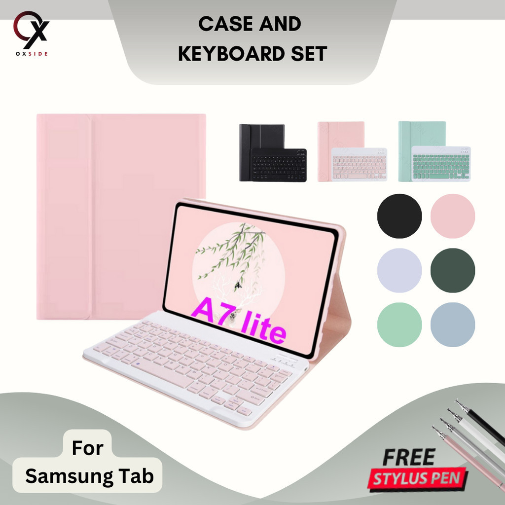 Terlaris Wireless Keyboard Case Samsung Tab A9 8.7" / A9+ A7 Lite A8 10.5" S6 Lite Tab S9 / FE S7 S8