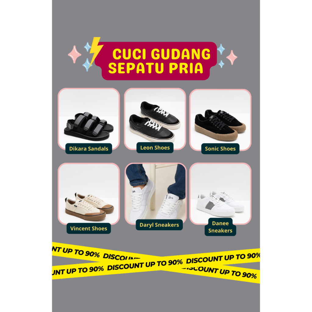 NJ38WS Berrybenka x Berrybenka Street Clearance - Sepatu Sneakers Sandal Pria