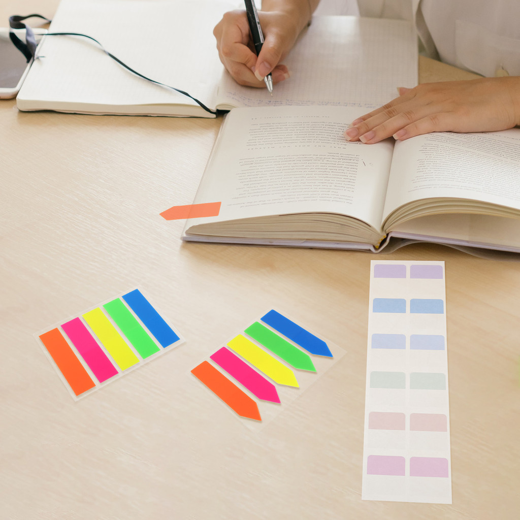 

640 Pcs Sticky Page Tabs Note Paper Transparent Colored Notes for Notebooks School Office Supplies Practical Annotation