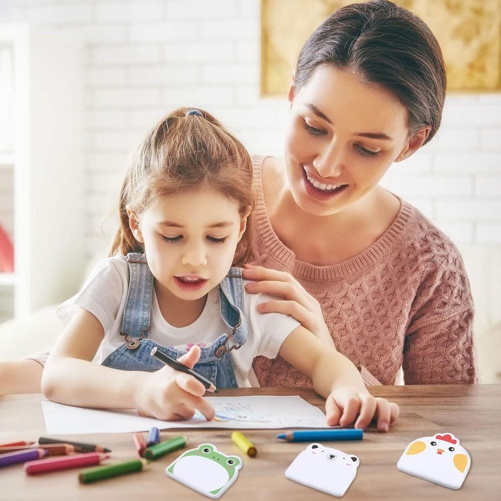 

12Pcs Cute Animal Sticky Notes Set 30 Sheets Thickened Self-Adhesive Sticky Notes Removable Self-Adhesive Memo Student