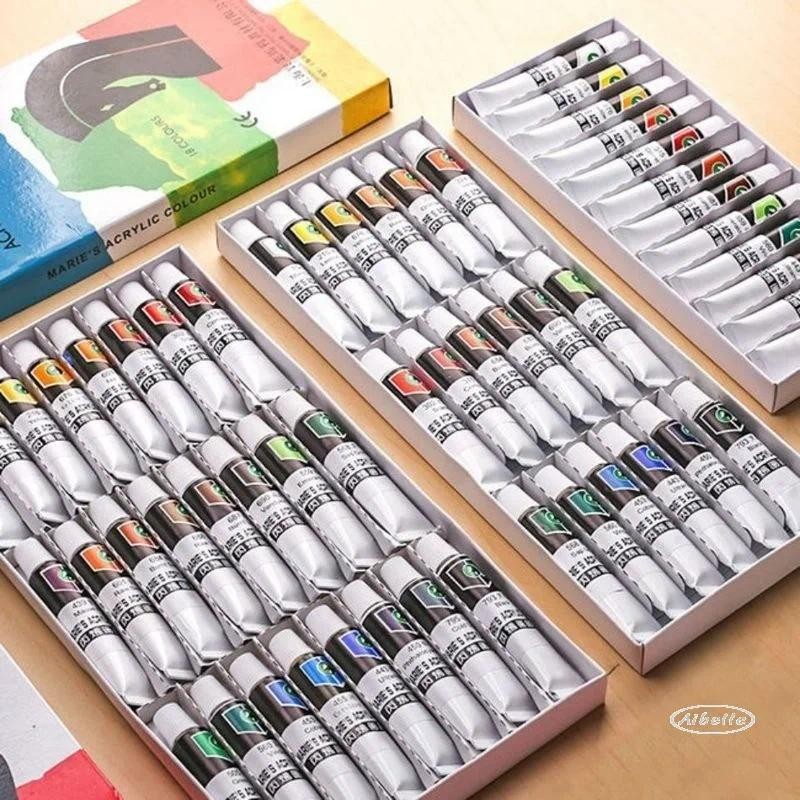 

12/18/24/36 Colors Professional Acrylic Paints Set 12ML Hand Painted Wall Drawing craft Painting Pigment Set Art Supplies