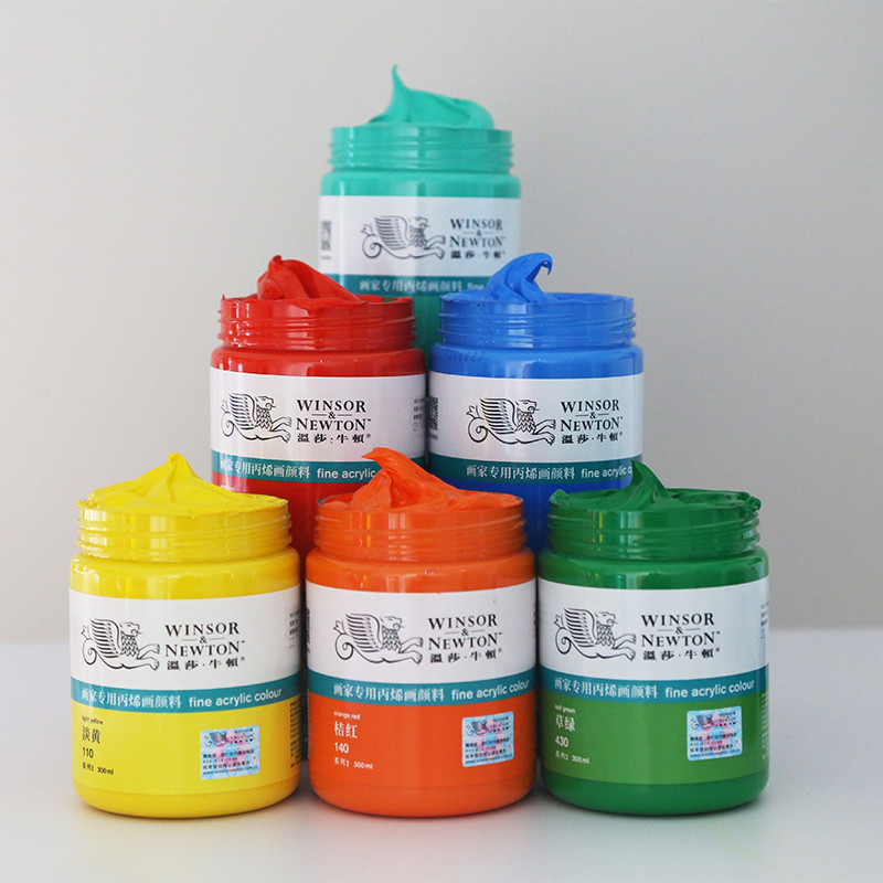 

WINSOR & Newton artist Fine acrylic pigment waterproof sunscreen does not lose color for all object surface professional Acrylic