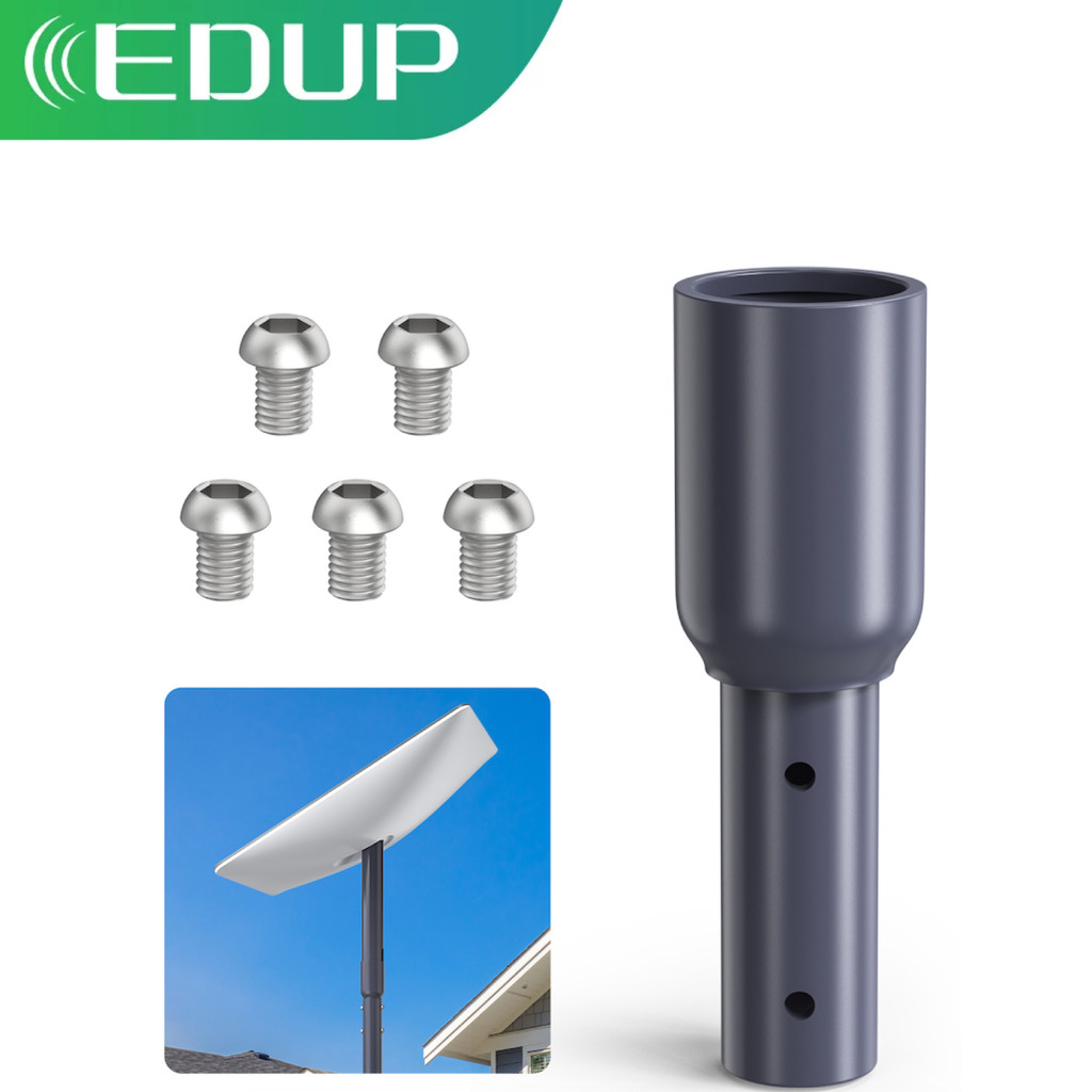 EDUP SK0010 Starlink Pole Mount Aluminum Alloy Mounting Kit for V2 Pipe Adapter Secure Installation 