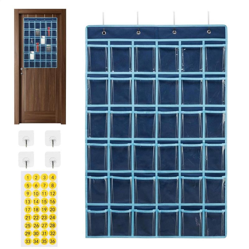 

Classroom Cell Phone Holder Calculator Holder Classroom Pockets 36 Pockets Calculator Holder Classroom Pockets with Hooks