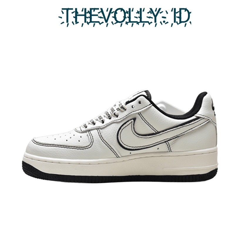 Sepatu Nike Air Force 1 Low Stussy White Black Reflective BNIB Original / Sneakers Pria