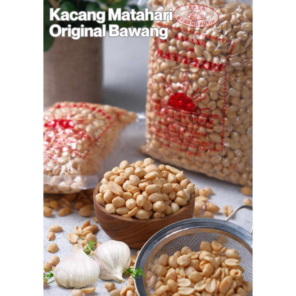 

Kacang Matahari varian Bawang Putih biji kecil lokal Bali netto 500 gram
