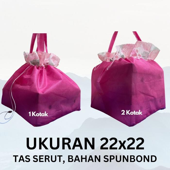 

TERBARU!!! Tas Serut 22x22,Tas Hajatan, GSM 40, Tas Besek, Tas Nasi BoxTas Bekal - RANDOM SAJA
