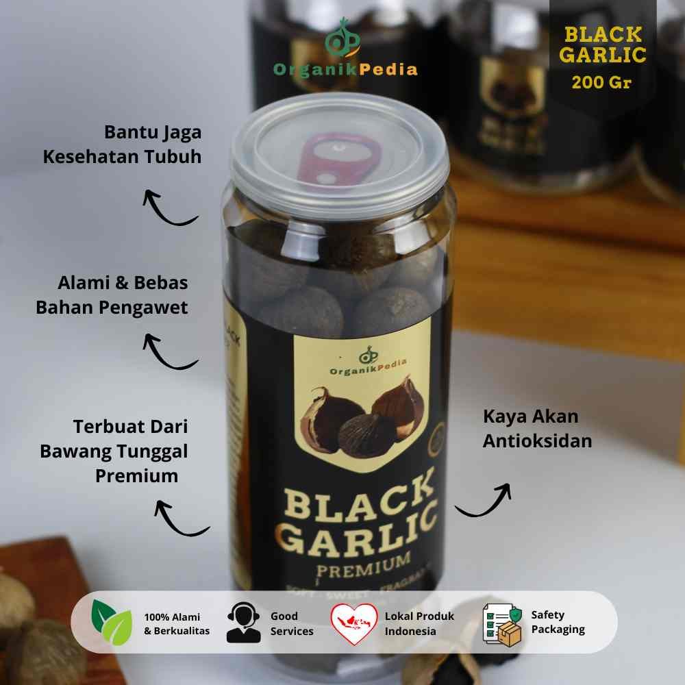 

Promo Black Garlic Bawang Hitam Tunggal Premium Organikpedia 200gr Ukuran Medium