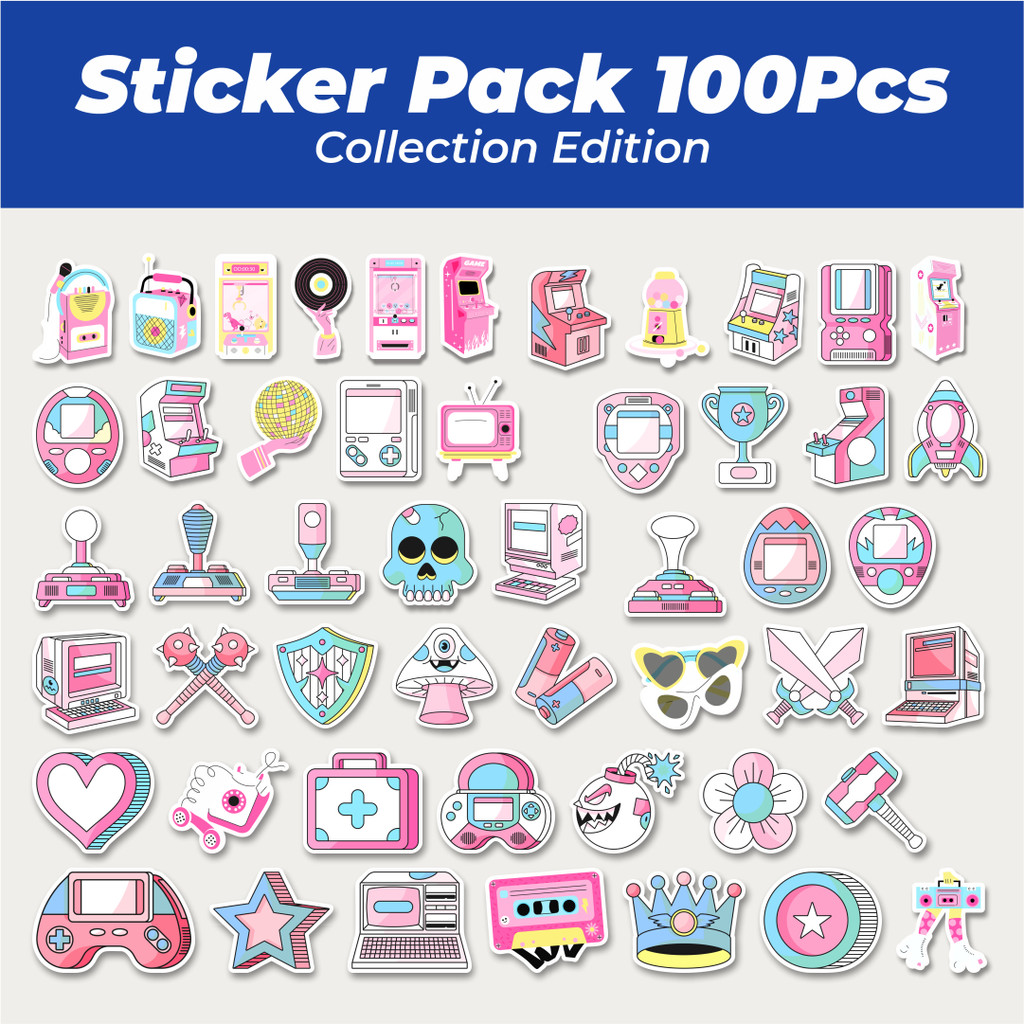 

Hot Stiker Pastel Gaming Mix Lucu Anti Air Stikers Berperekat Waterproof Sticker Decal Buat Motor Helm Buku Journal Koper Casing HP Laptop Botol Minum