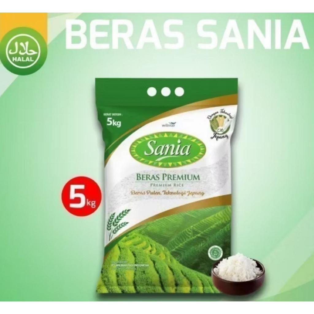 

Beras Sania 5kg (beras 5 kg)