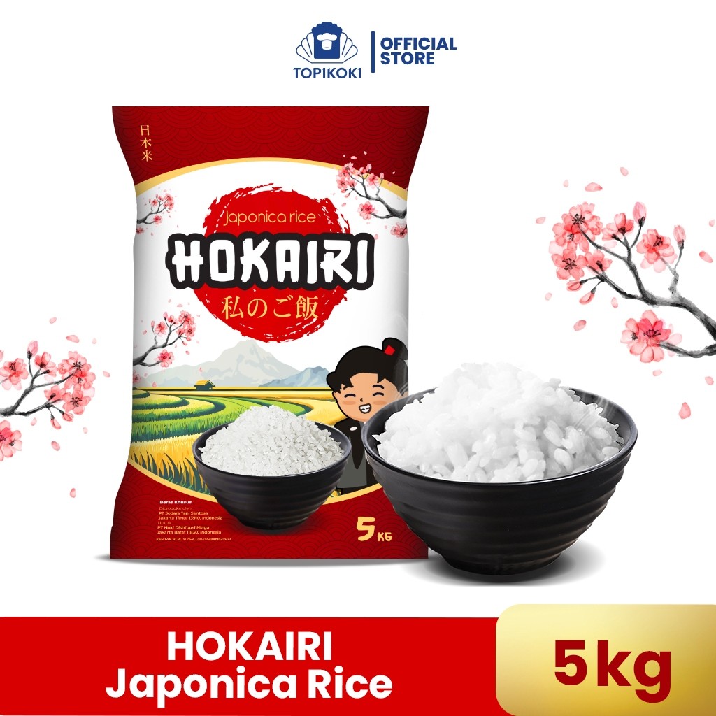 

Hokairi Beras Jepang (Japonica Rice) 5 kg
