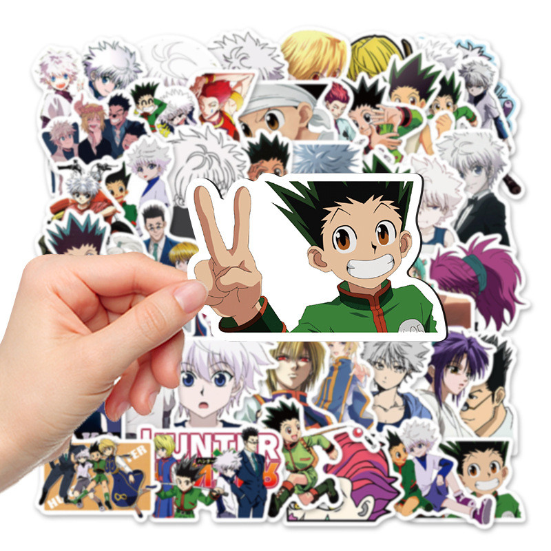 

100pcs Hunter X Hunter Anime Stickers Cartoon Character Decals Kids Laptop Fridge Scrapbooking Suitcase Decoration Sticker