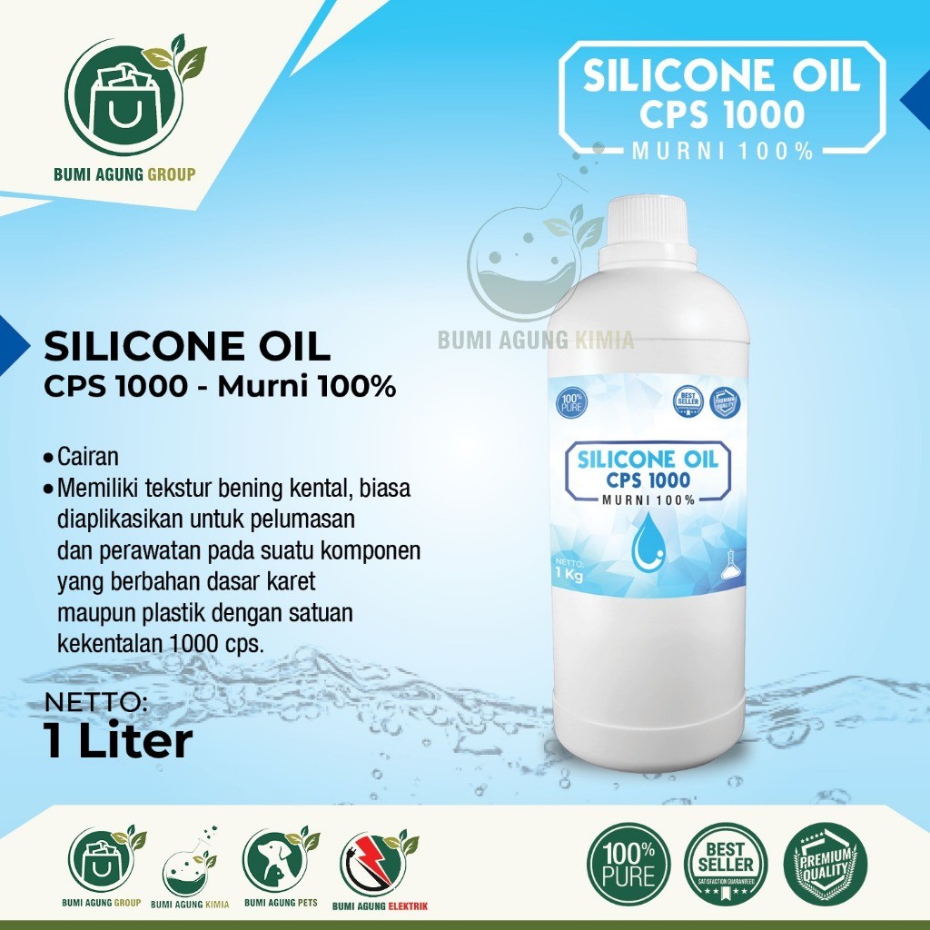Silicon Oil 1000 CPS Shinetsu Jepang Minyak Silikon 1KG 1 KG KF-96 TERLARIS