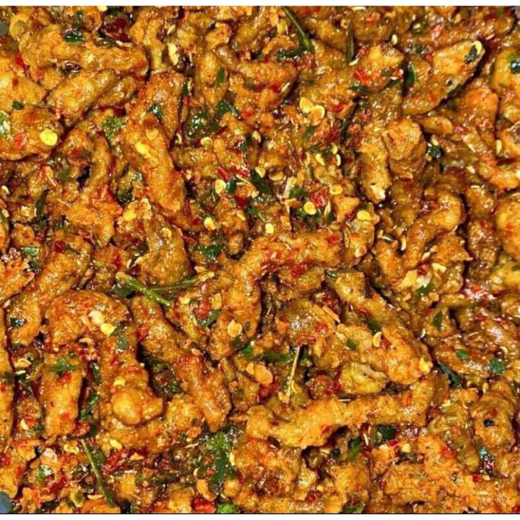 

Keripik Usus Ayam Pedas Daun Jeruk 500gr Gurih Empuk