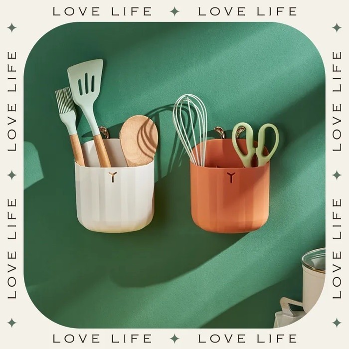 RAK SENDOK TEMPEL DINDING MEJA RIAS ORGANIZER DAPUR JL072