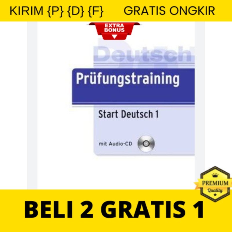 

{P} {D} {F} buku deutsch prufungstraining start deutsch 1 A1 full warna
