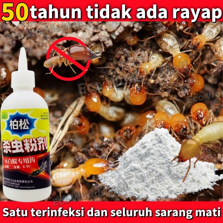 Obat anti rayap dust pembasmi rayap kayu dan tembok&tanah paling ampuh racun rayap sampai ke sarang 