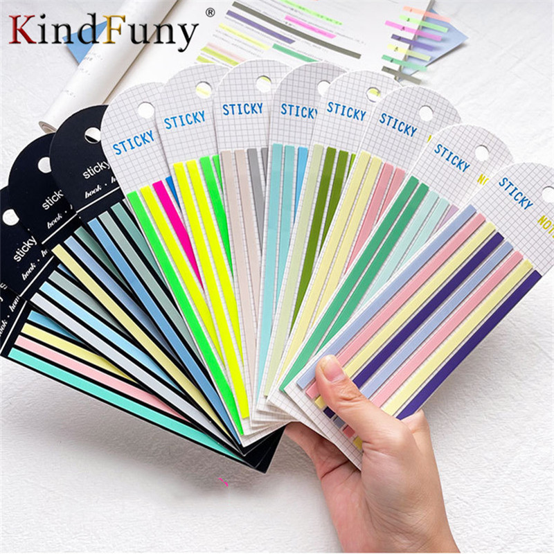 

12 Packs 1920 Sheets Transparent Sticky Notes Self-Adhesive Annotation Books Bookmarks Memo Pad Index Tabs Stationery