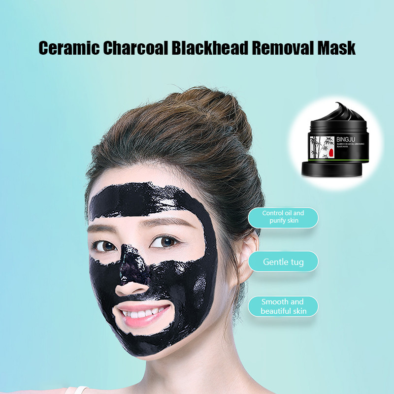 Masker Wajah Penghilang Komedo Arang Bambu  Plester Hidung Sobek  Pembersih Pori  Plester Hidung