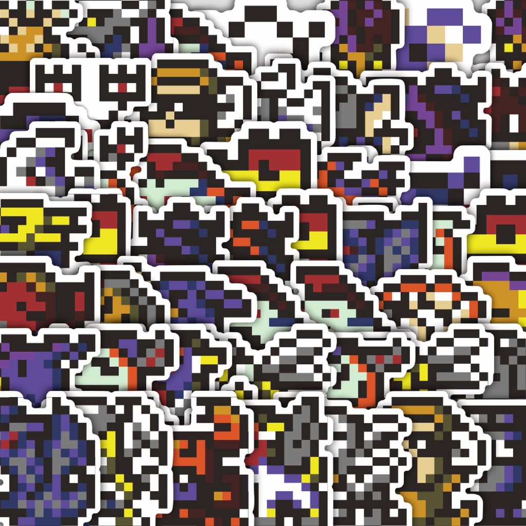 

Stiker Cutting Pack Stiker Pixel Digimon V3 Isi 100Pcs Series Aesthetic Lucu Keren Untuk Koper Bahan Vynil