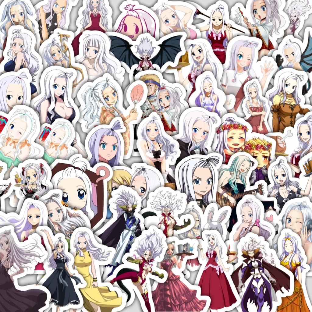 

Stiker Cutting Pack Stiker Anime Series Fairy Tail Karakter Mirajane Isi 100Pcs Series Aesthetic Lucu Keren Untuk Koper Bahan Vynil