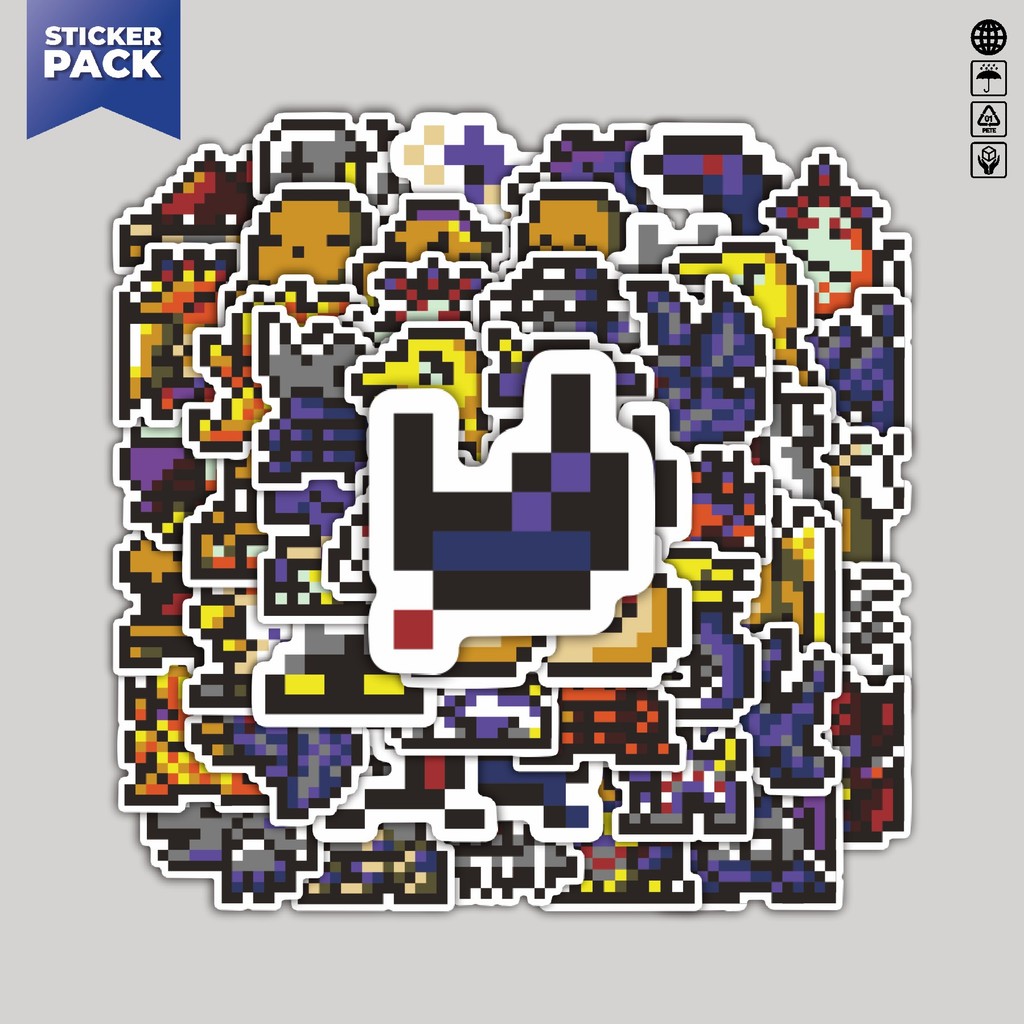 

[100PCS]Stiker Pack Stiker Pixel Digimon V2 Aesthetic Vinyl Anti Air Dekorasi Sticker Laptop Buku Journal Koper Helm Casing HP Gitar Helm Skateboard