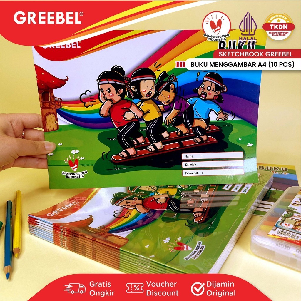 

GREEBEL Buku Gambar A4 (10PCS/PACK) / Sketch Book 16 Halaman (B GAMBAR A4)