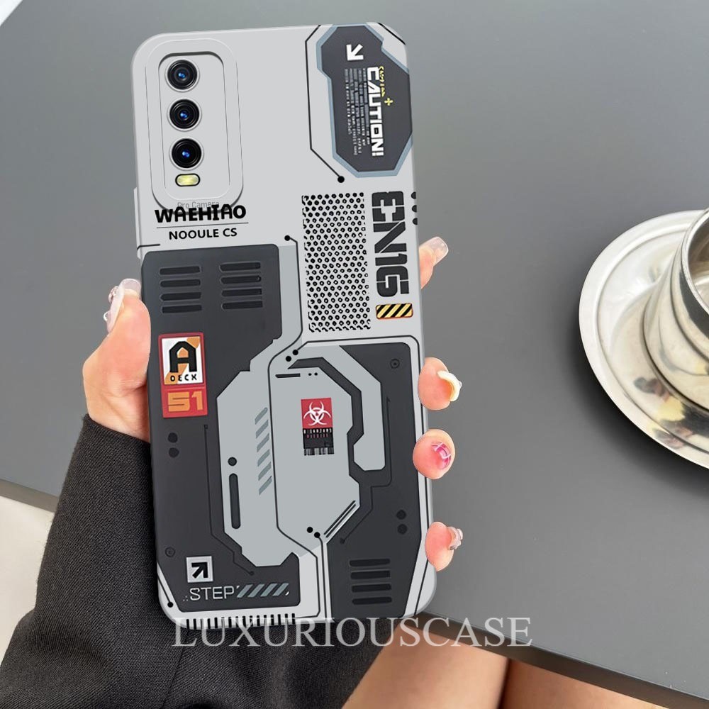 [01] Case Untuk Vivo Y12s Y20 Y20s Y20sg - Motif Mesin CPU Cyberpunk - Softcase Pro Camera, Casing H