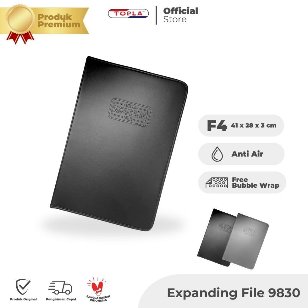 

Premium Expanding file 9830K Kulit 13 slot map dokumen organizer harmonika sekat ukuran folio Topla
