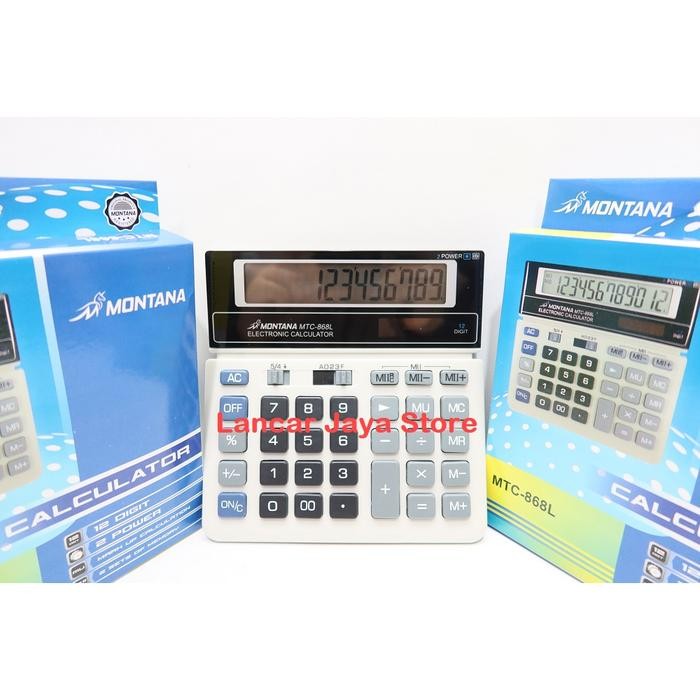 

⌞ Limited Stok⌝ - Terlaris Kalkulator Montana MTC-868L Plus 12 Digit Kalkulator Desktop MTC 868 - MTC-868L