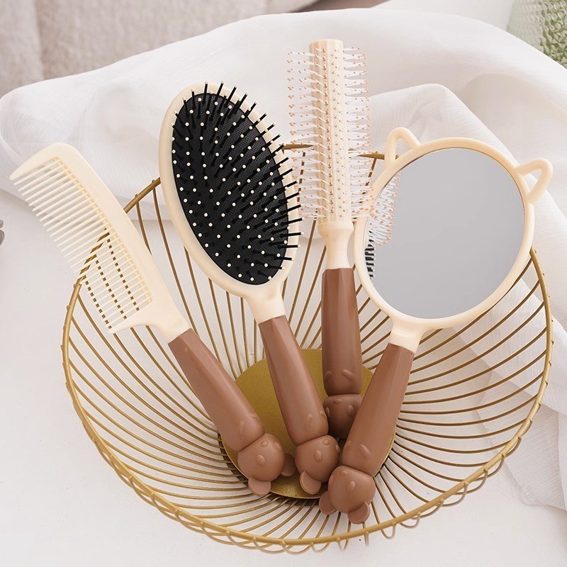 SISIR GAGANG ANTI KUSUT BENTUK OVAL / SISIR AESTHETIC /SISIR AIRBAG / SISIR LUCU / SISIR ANTI KUSUT 