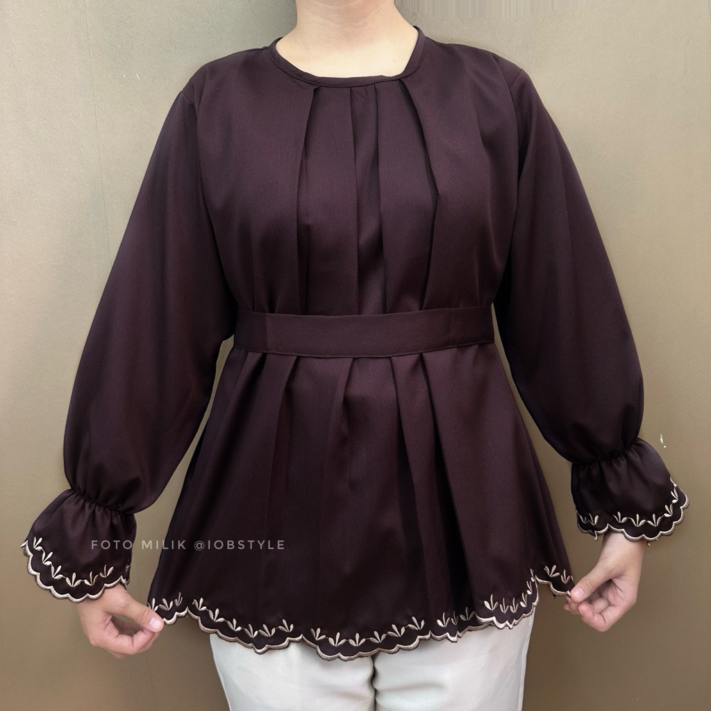 USYSHOP Syahira Blouse Bordir - Atasan Wanita - Atasan wanita bordir - Blus wanita bordir