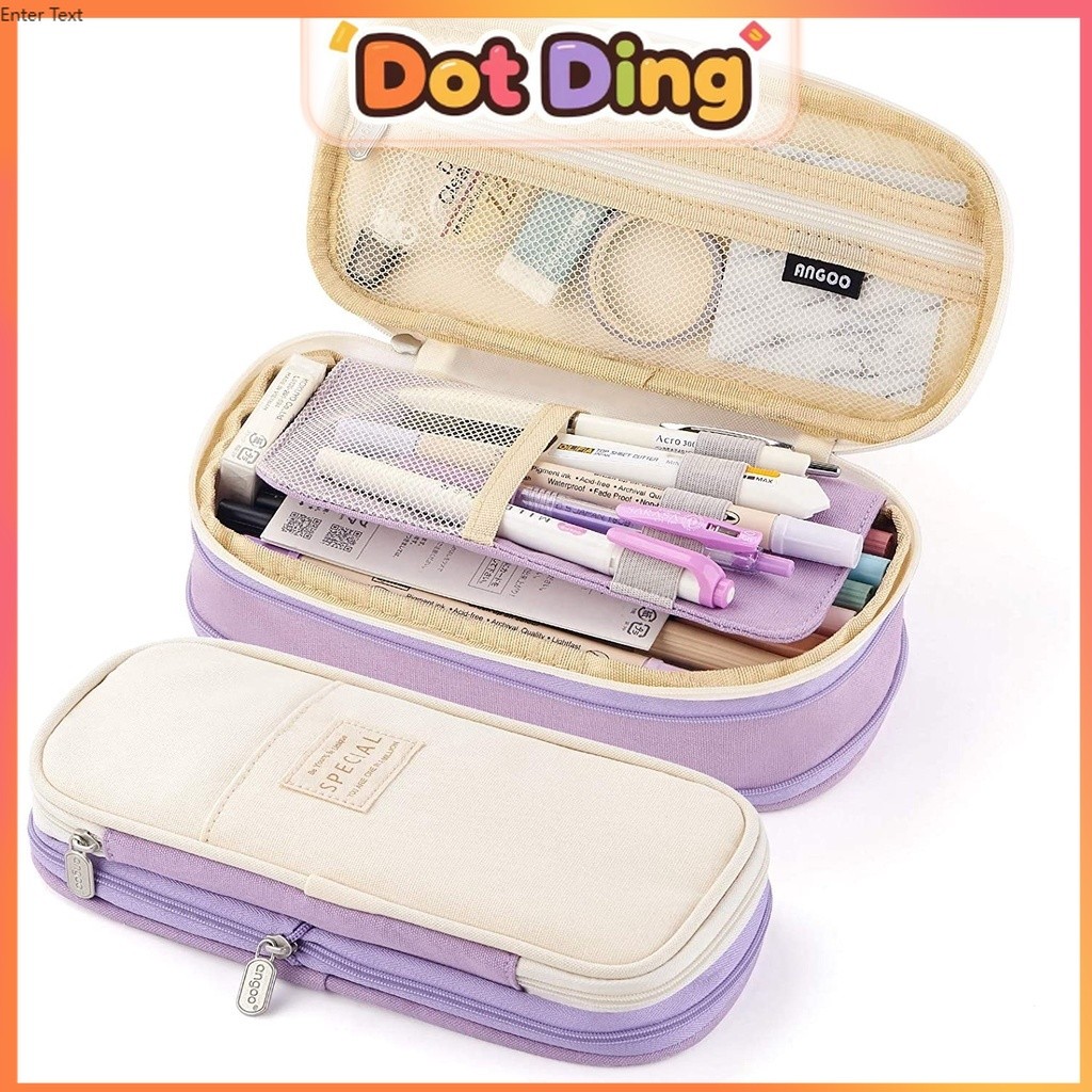 

[DOTDING] Angoo Tempat Pensil Jumbo Multifungsi - Desain Aesthetic Warna Candy untuk Sekolah SD sampai SMA