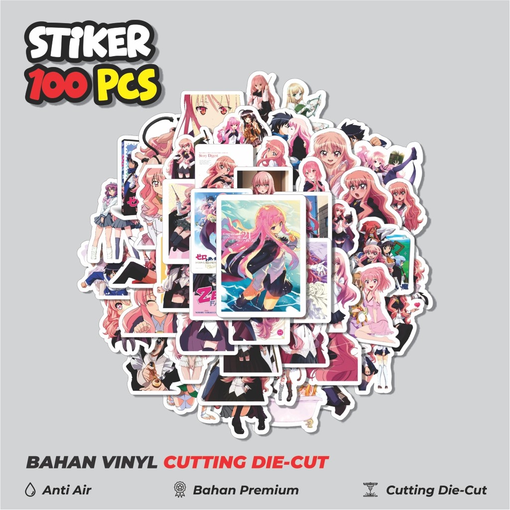 

Terbaru! 50 pcs Stiker Anime Series Zero no Tsukaima (The Familiar of Zero) Dekorasi Lucu Kreatif untuk Notebook, Skateboard, HP