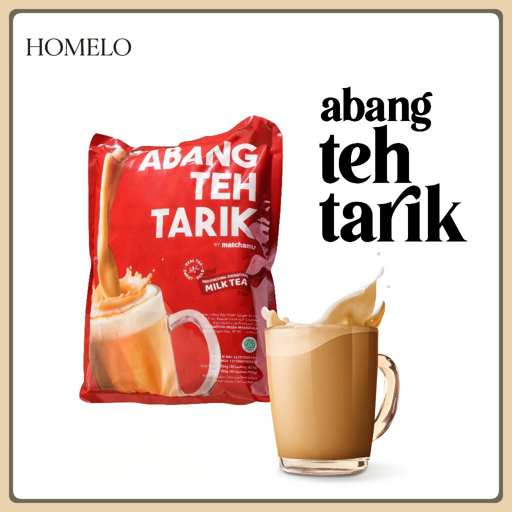 

(HOMELO) Abang Teh Tarik by Matchamu - Pouch isi 30 sachet
