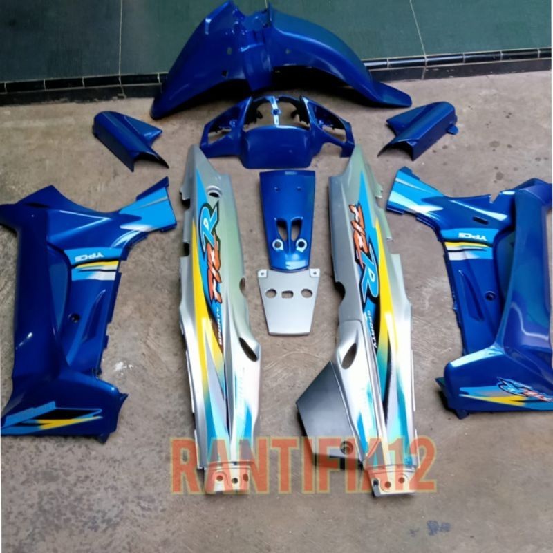 cover bodi Fizr full set bodi motor fizr limitid edition biru silver