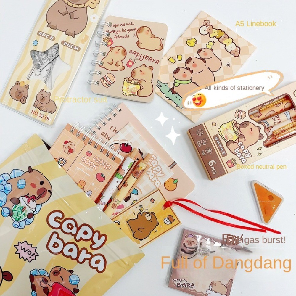 

Eraser Cartoon Stationery Blind Bag Capybara Stationery Set Pencil Birthday Gift Student Prize Exciting Capybara Gift