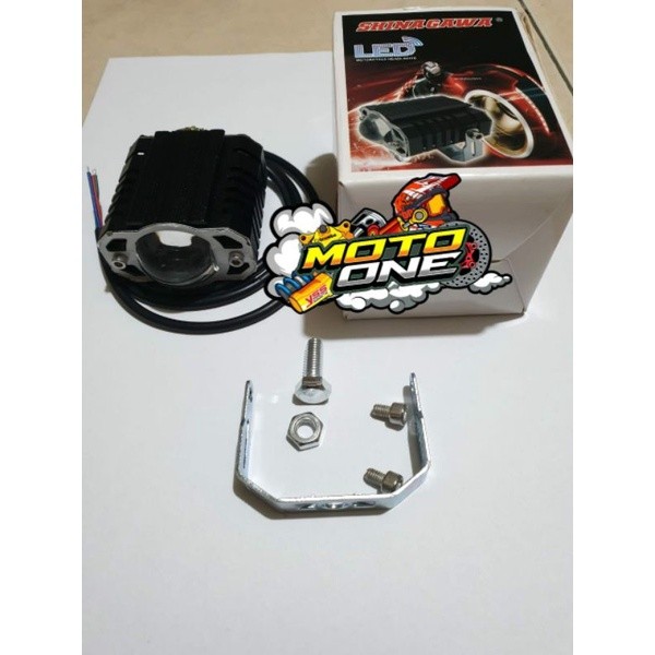 LAMPU TEMBAK LASER IBRIGHT LED D2 MINI KOTAK 2WARNA PUTIH-KUNING WATERPROFF UNIVERSAL