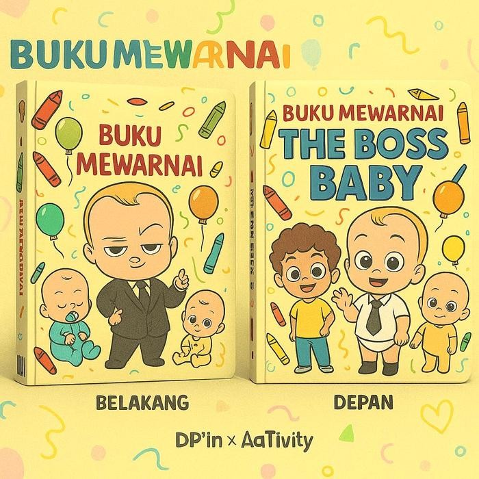 

DpinxAaTivityBuku Gambar Mewarnai [ THE BOSS BABY 2 ] Anak Karakter Lucu – Edukasi & Hiburan Kreatif | Buku Aktivitas Belajar Menggambar untuk PAUD TK SD - A4