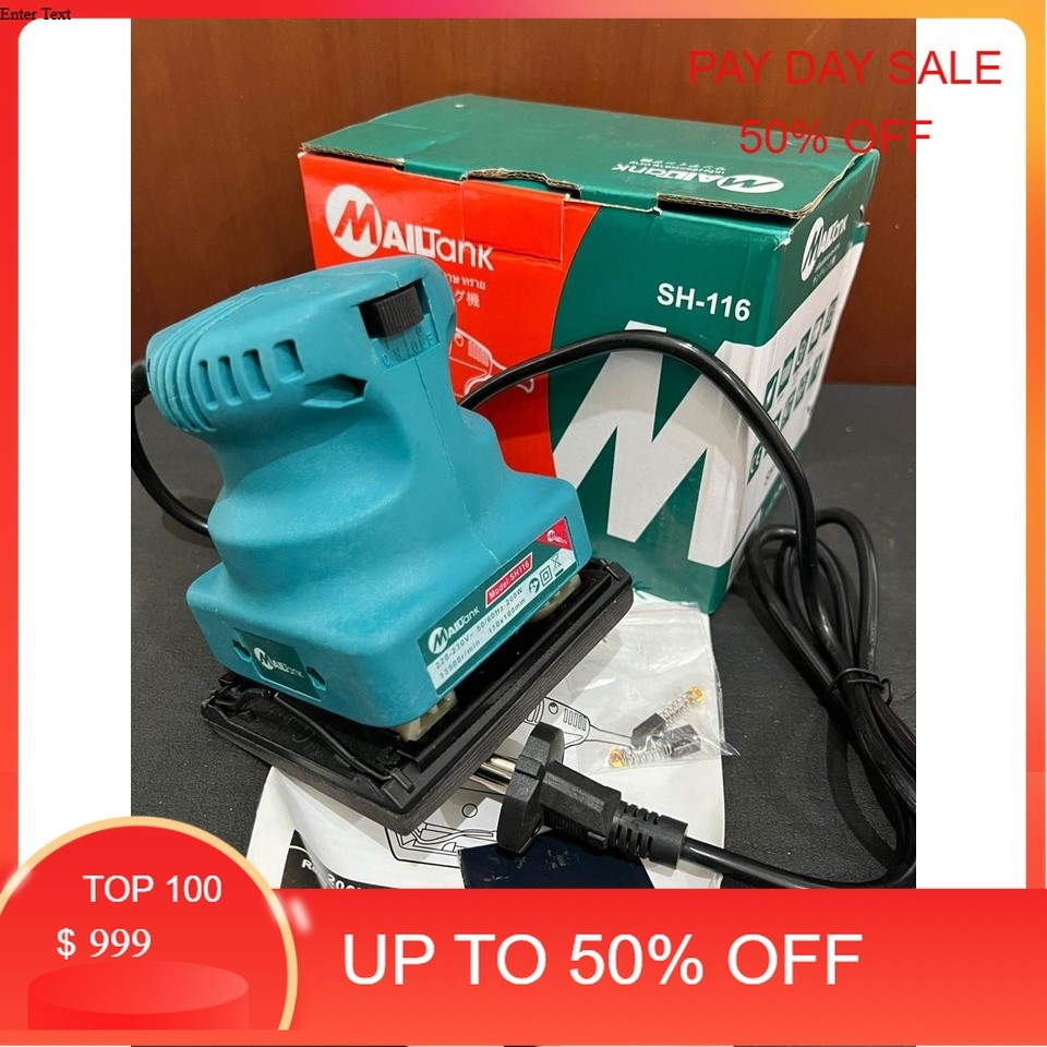 Mailtank Sh116-Elektrik Sander Mesin Amplas Kayu Mesin Amplas Tembok Sh116-Electric Sander Sh-116
