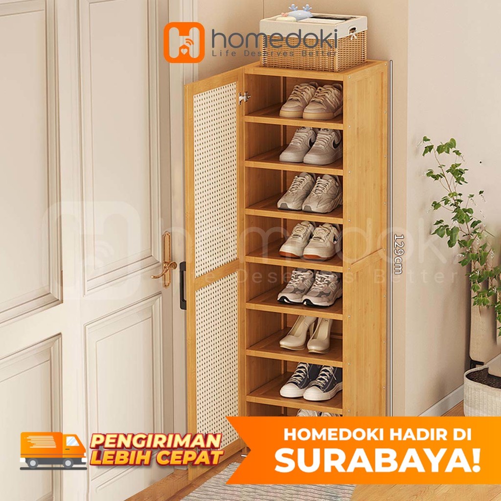 Homedoki Surabaya -Rak sepatu/Lemari sepatu minimalis