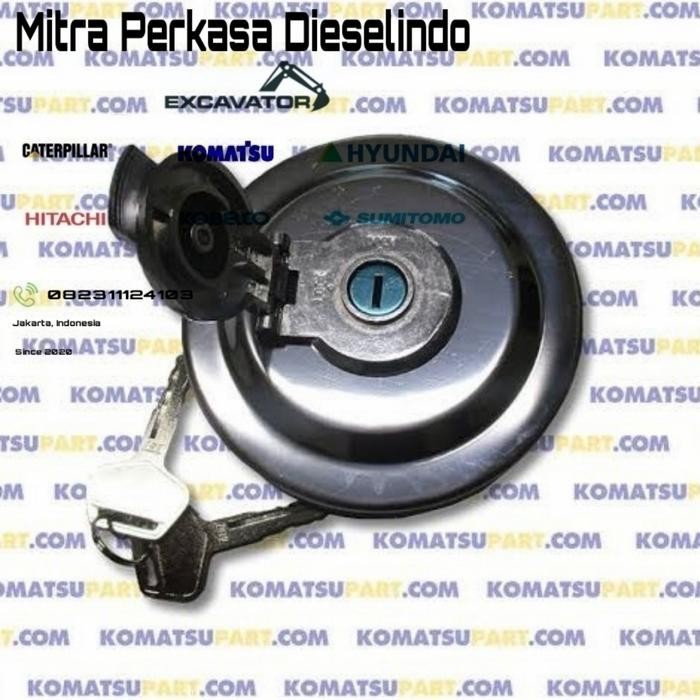 Tutup tangki solar komatsu PC200-8 fuel cap tutup tanki komatsu PC200