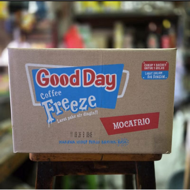 

Good day Freeze per dus isi 12 renceng x 10 bags x 30gr