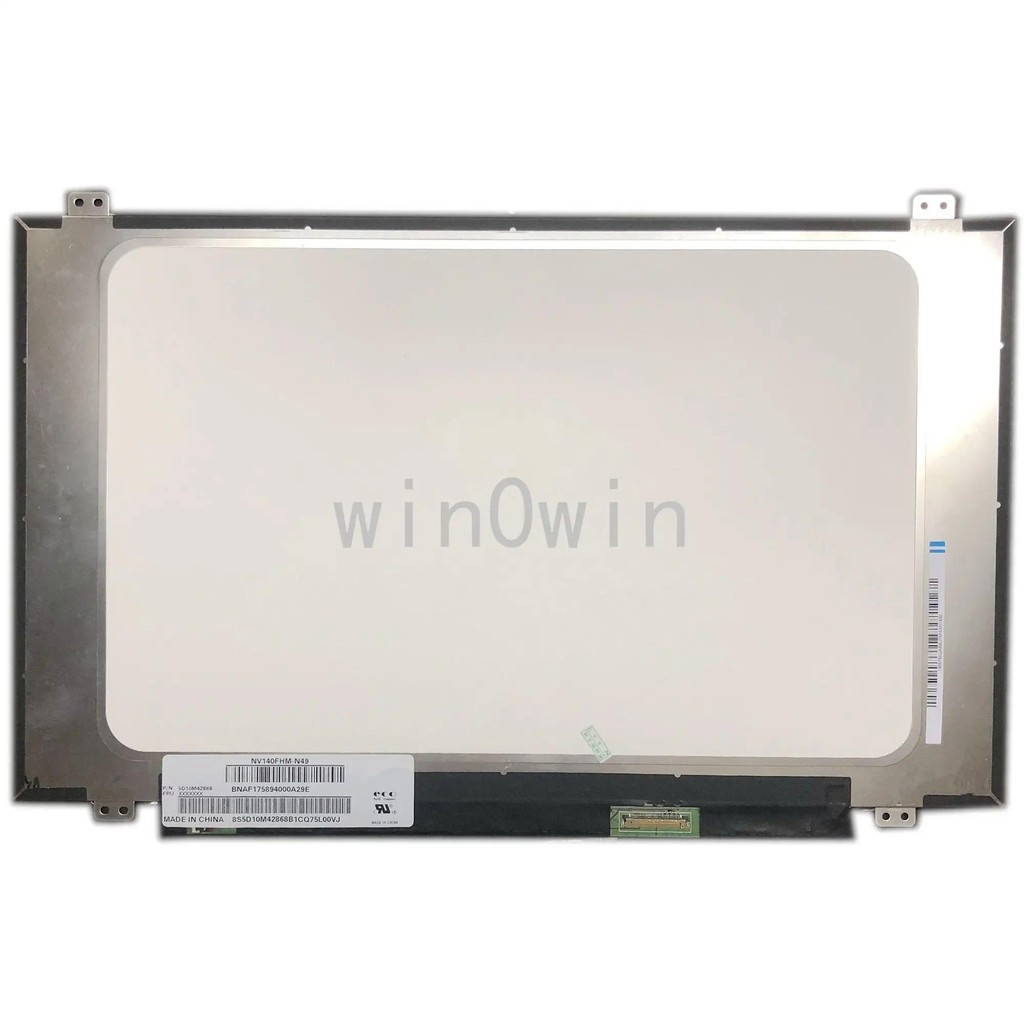 NV140FHM-N49 fit NV140FHM-N48 NV140FHM-N62 LED LCD Screen for 14" IPS FHD 1080P Display EDP Panel