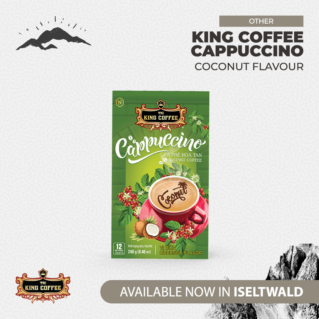 

KOPI VIETNAM KING COFFEE CAPPUCCINO INSTANT COCONUT FLAVOR 12 STIKS