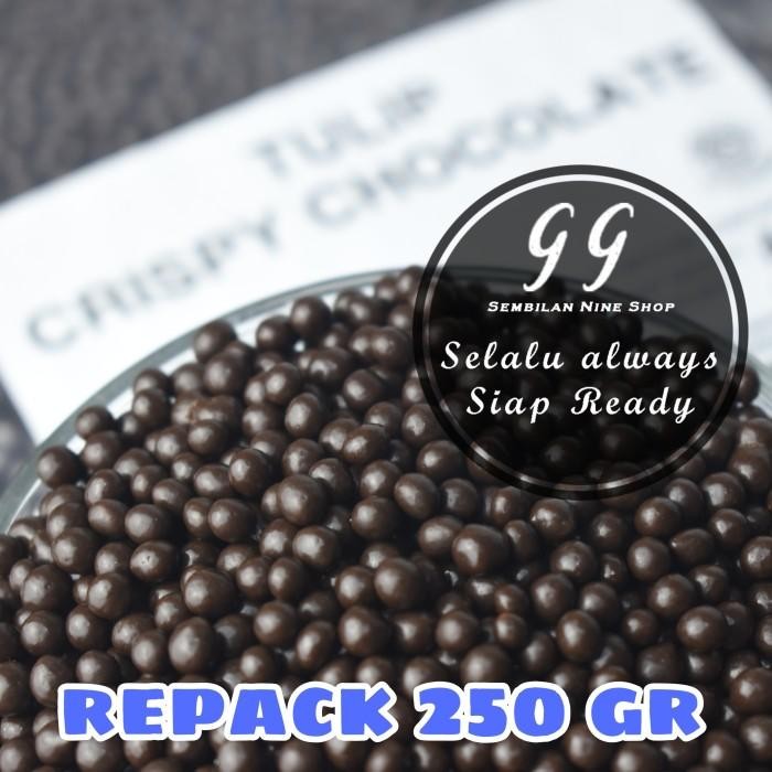 

PROMO! Tulip 250 Gram CRISPY Chocolate Crispyball Pearl Dark Cokelat Coklat