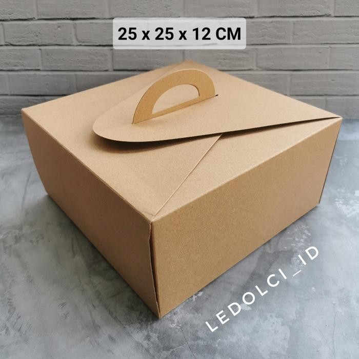 

PROMO! (5 PCS) 42512 - BOX CAKE TART DUS CAKE TART PUDDING (NO MIKA) 25x25x12