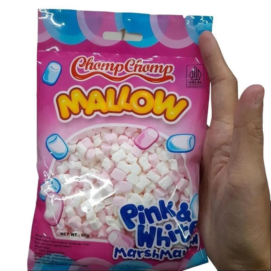 

Chomp Chomp Mini Mallow Marshmallow Pink & White IMPORT
