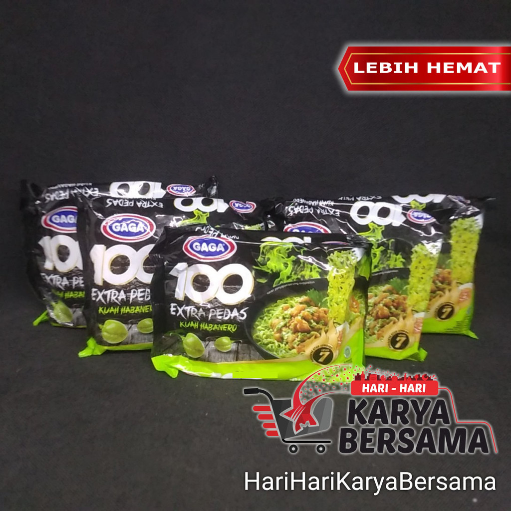 

MAKANAN MI INSTAN MIE GAGA 100 EXTRA PEDAS KUAH HABANERO PACK 5'S X 75GR
